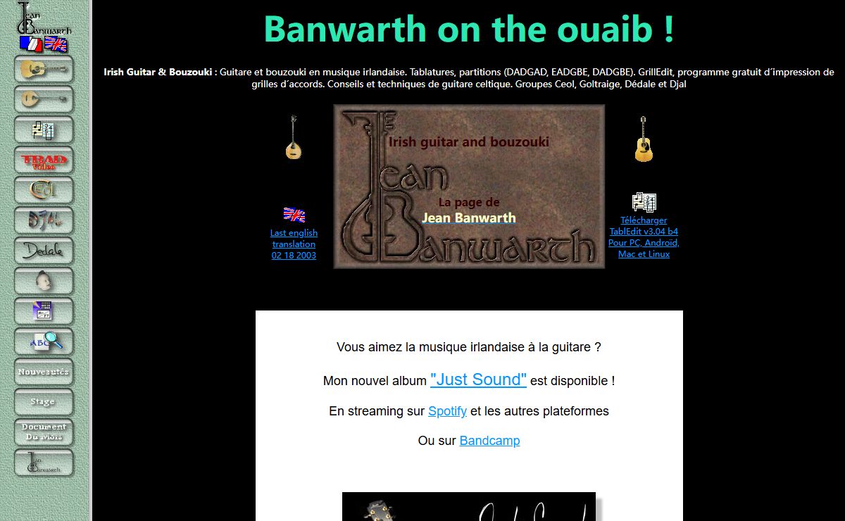 Banwarth on the ouaib : Irish Guitar and Bouzouki