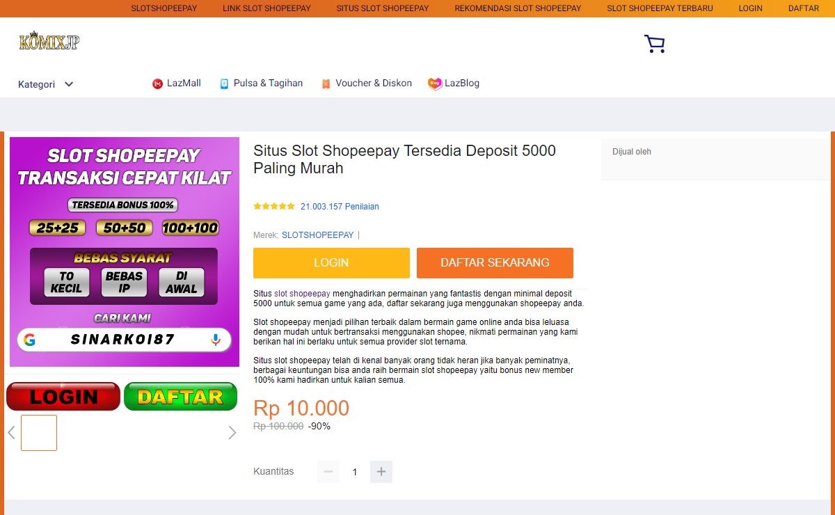Situs Slot Shopeepay Tersedia Deposit 5000 Paling Murah