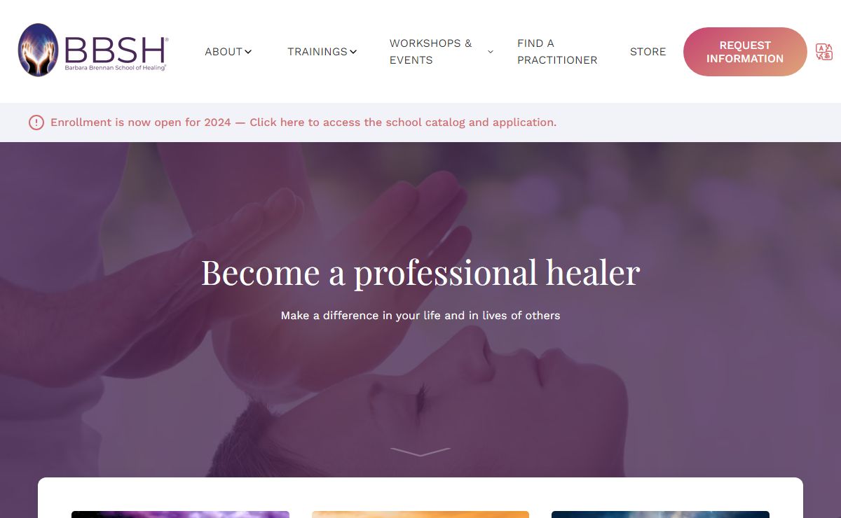 Home | Barbara Brennan School of Healing