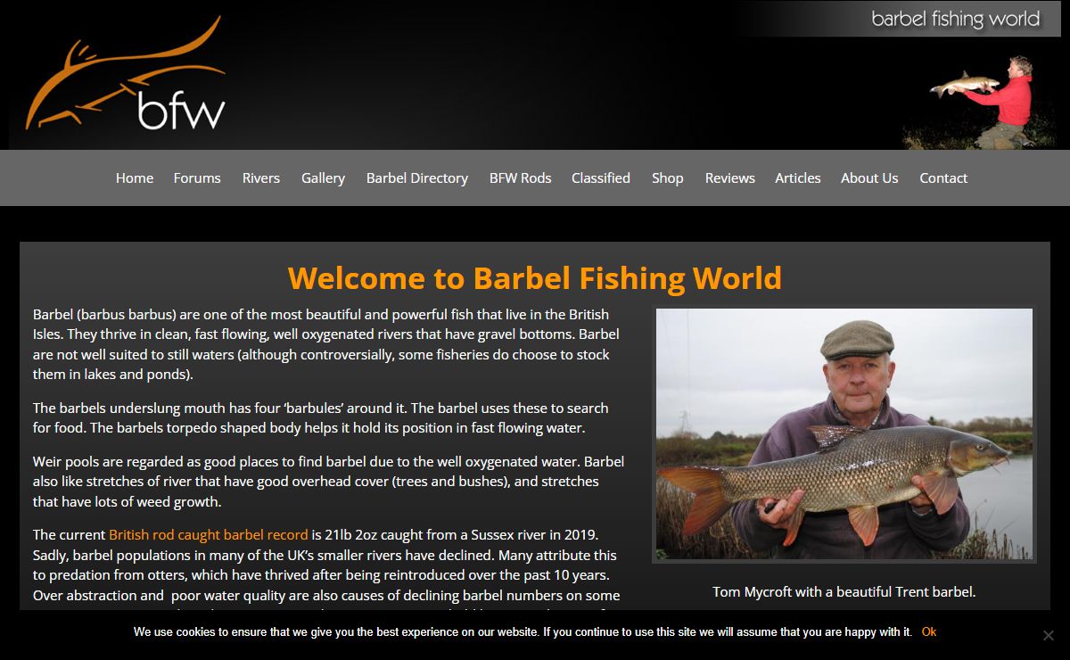Barbel Fishing World for the Barbel Angler - Anglers Online Shop & Forum