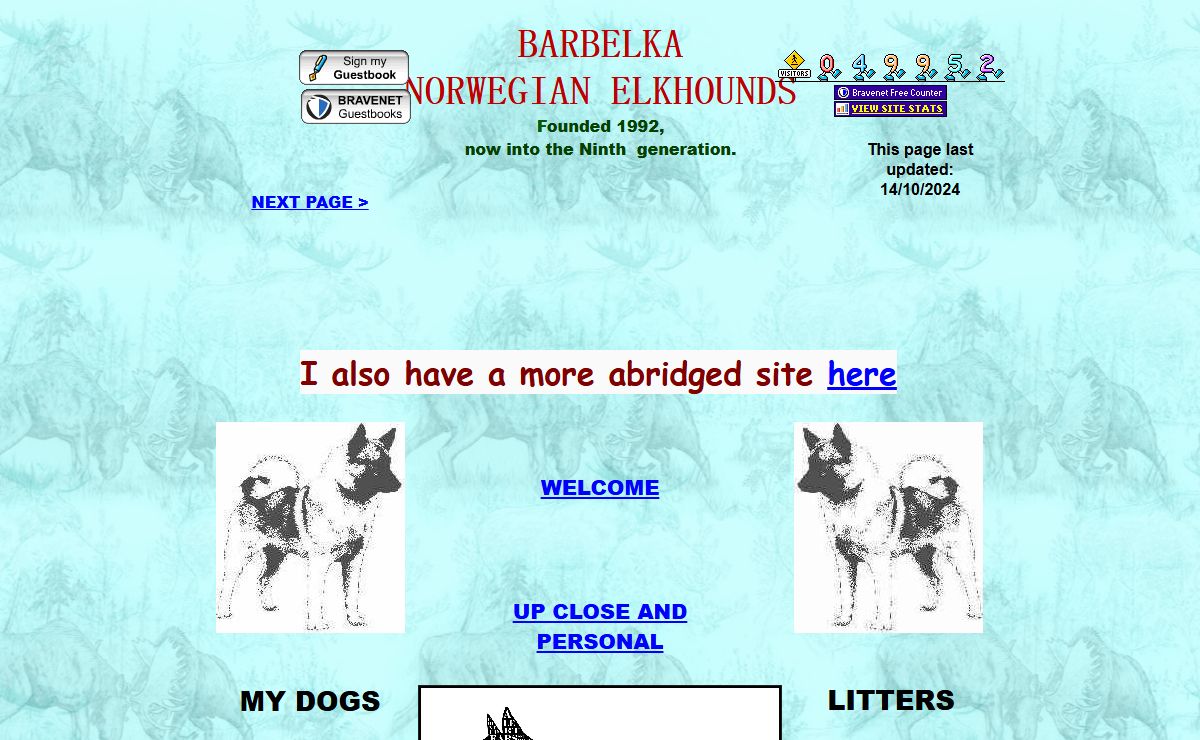 Barbelka Norwegian Elkhounds
