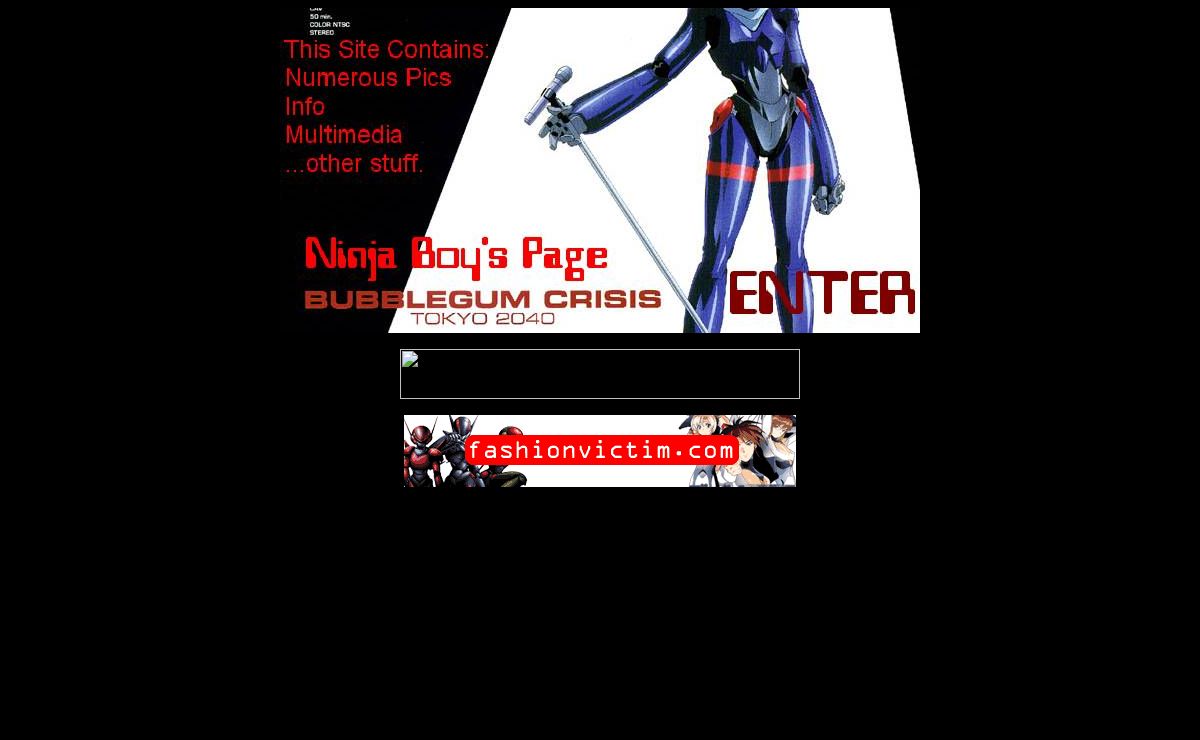 Ninja Boy's Bubblegum Crisis 2040 Page