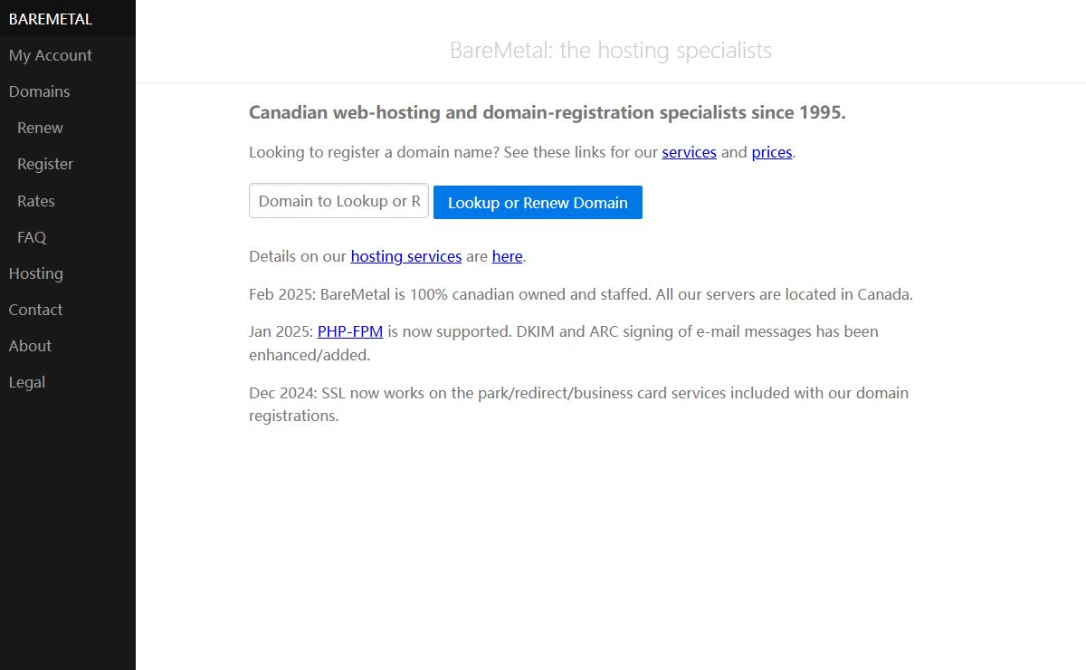 BareMetal: the hosting specialists