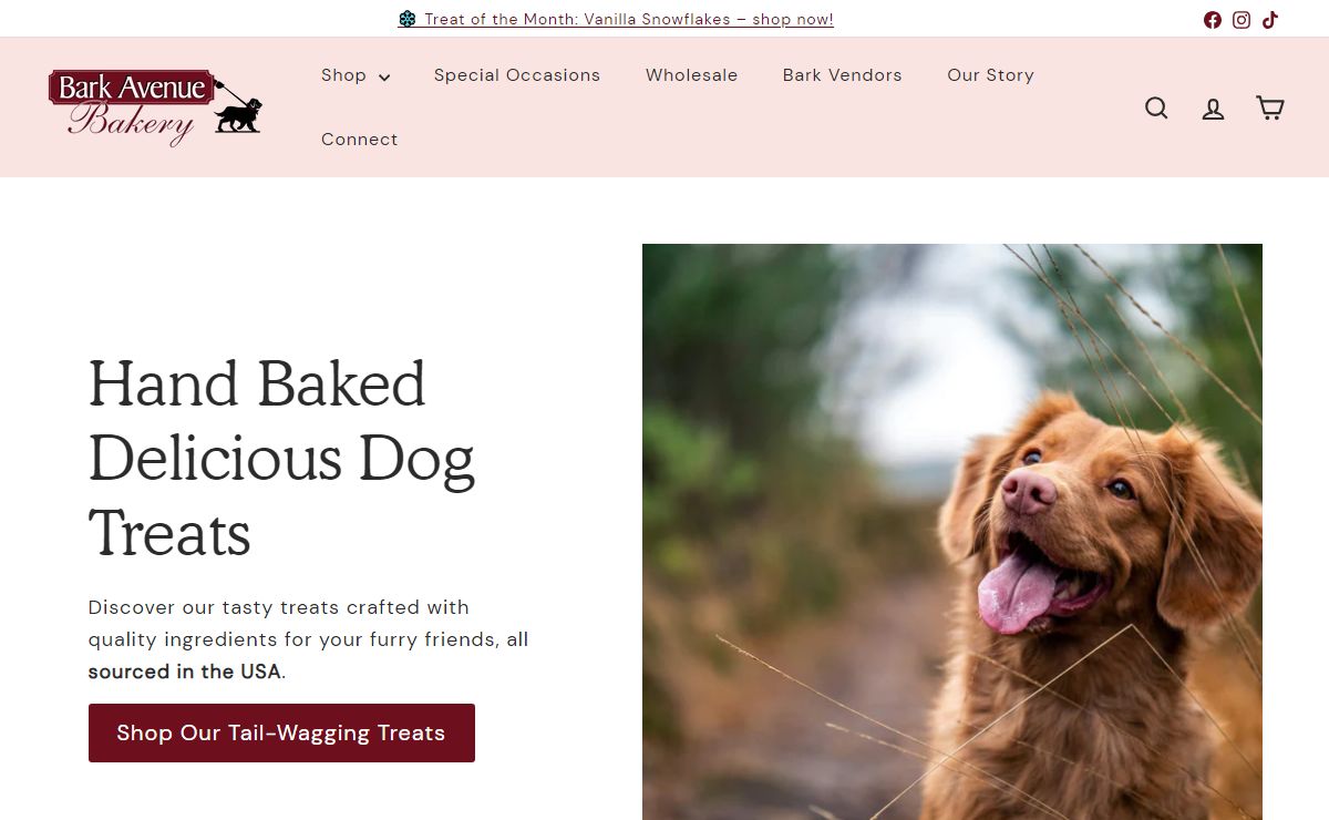 All Natural Dog Treats, Dog Beds & Accessories | Bark Avenue Bakery