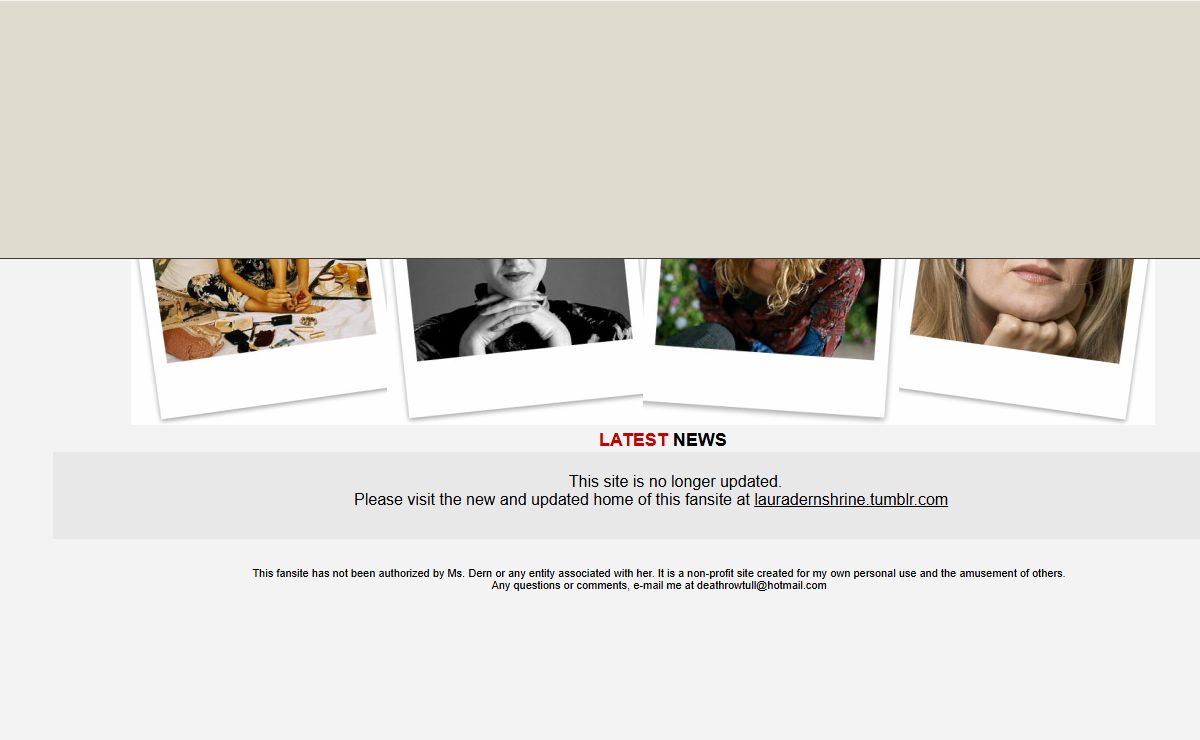 The Laura Dern Shrine - The Oldest & Number One Fan Site for Everything Laura Dern