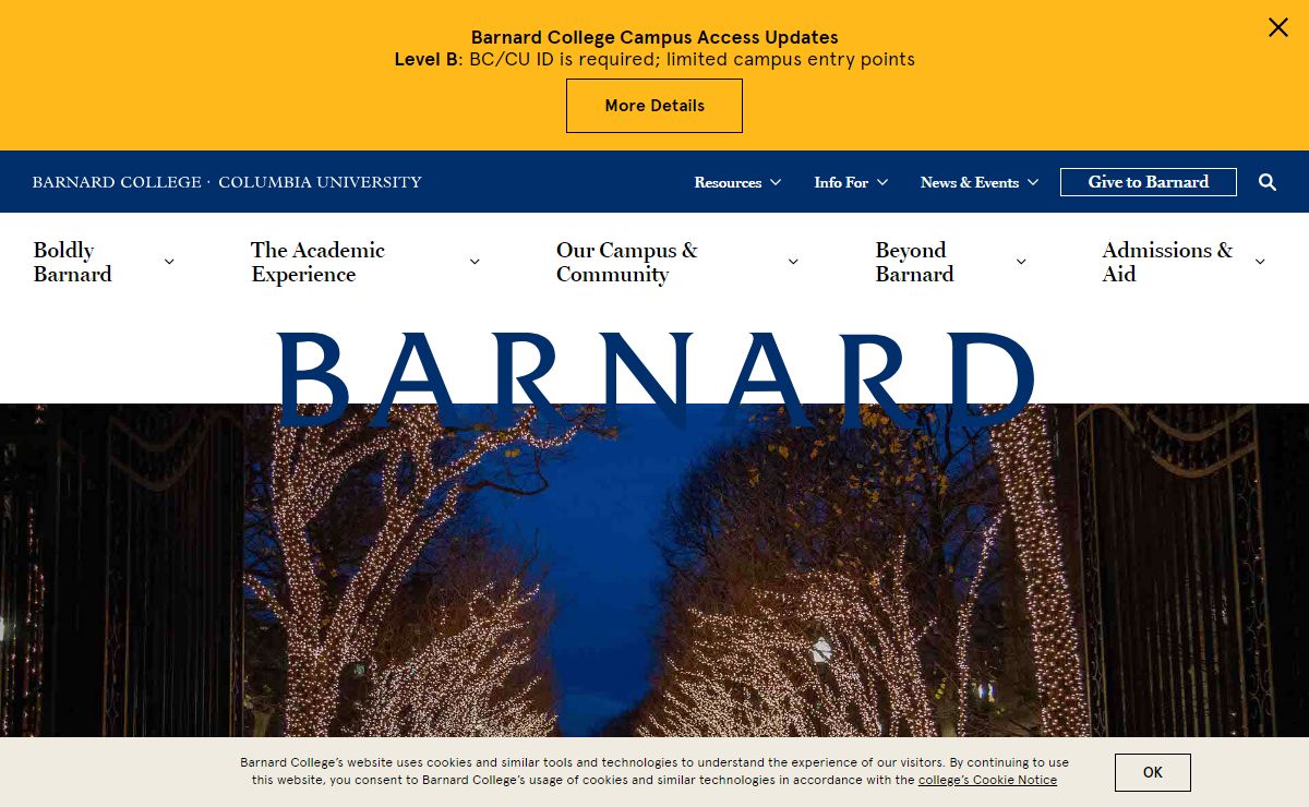 Barnard College in New York City