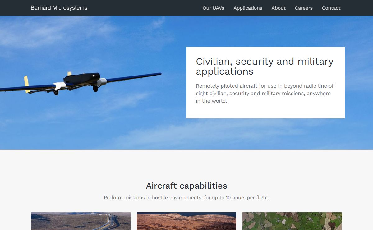 BML - Unmanned Aircraft for Civilian, Security and Military Applications