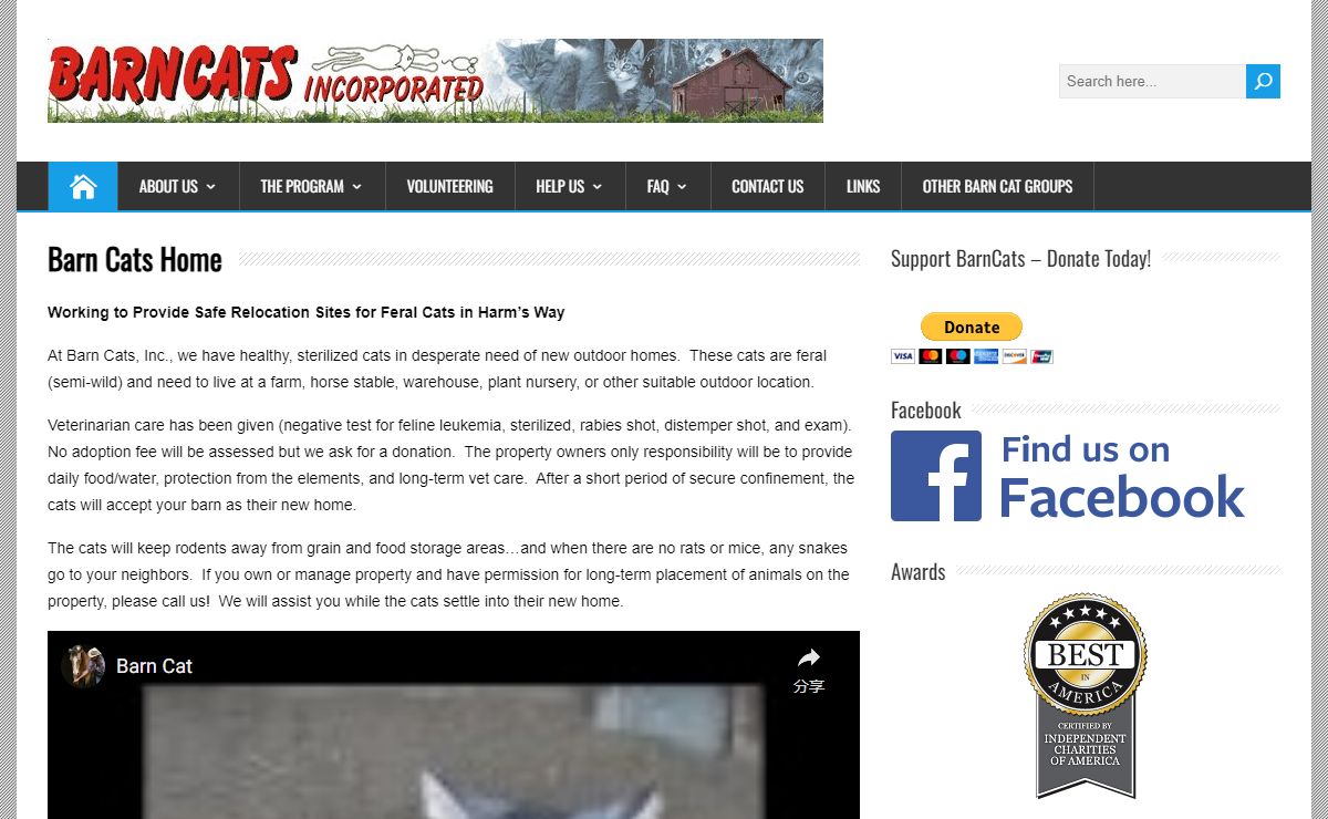 BARNCATS Incorporated – Working to provide safe relocation sites for Feral Cats in Harms Way
