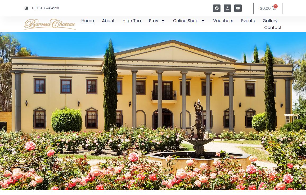 High Tea Gifts Accomodation Wines | Barossa Chateau - Barossa Chateau