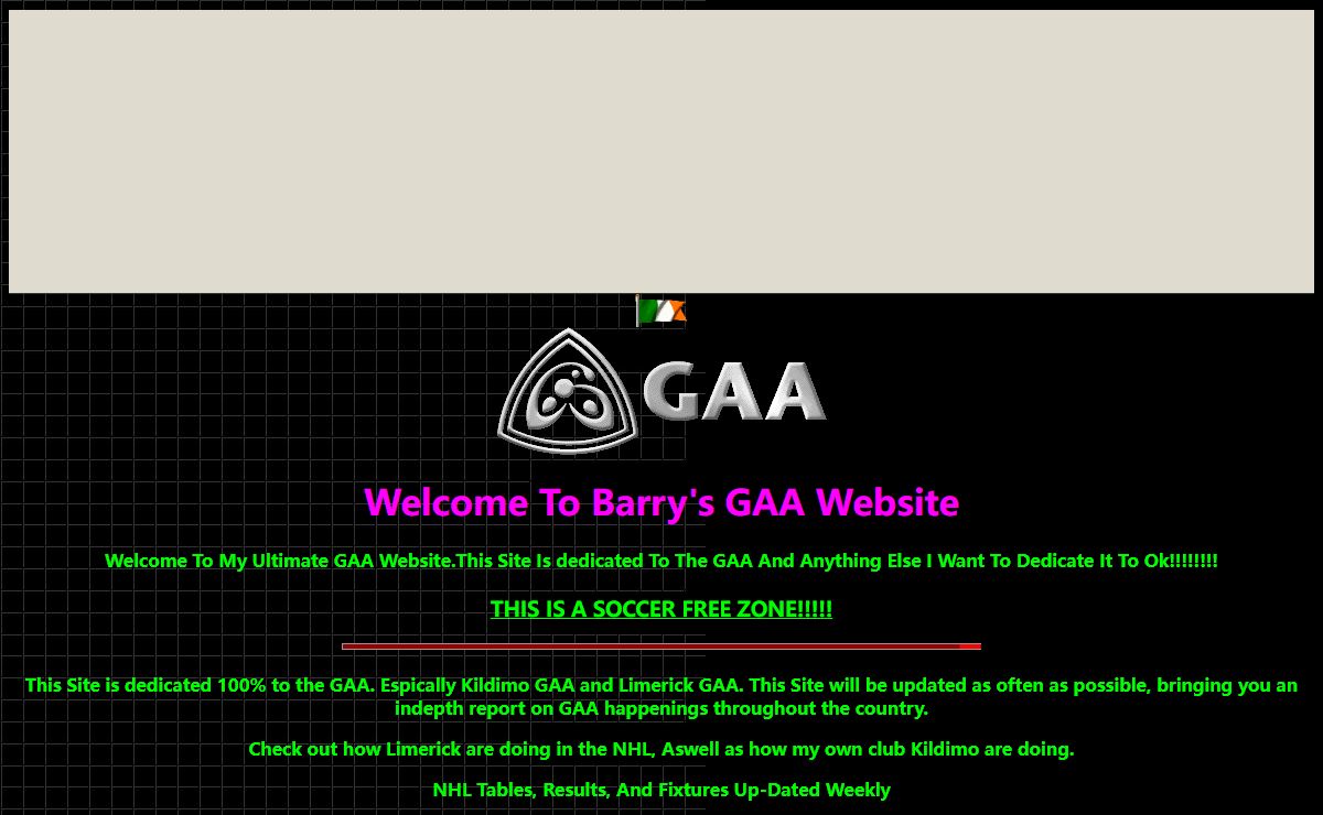 Barry's GAA Website