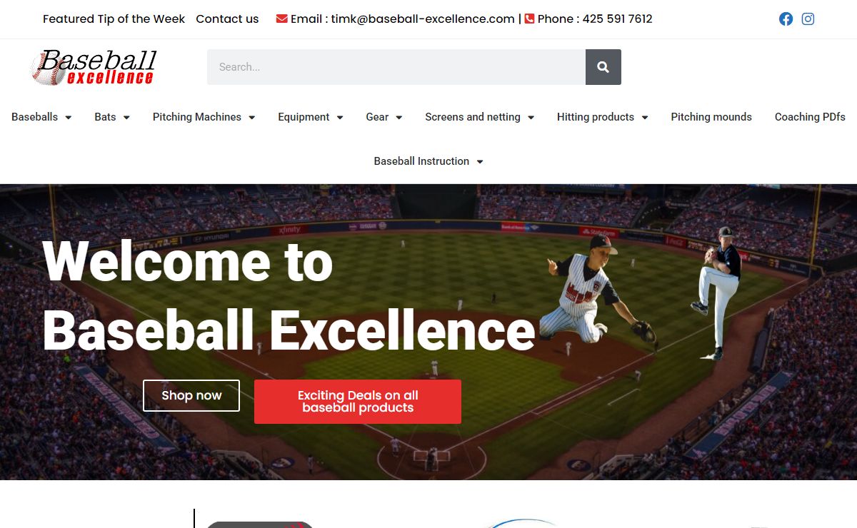 Leading supplier of baseball products - Baseball Excellence
