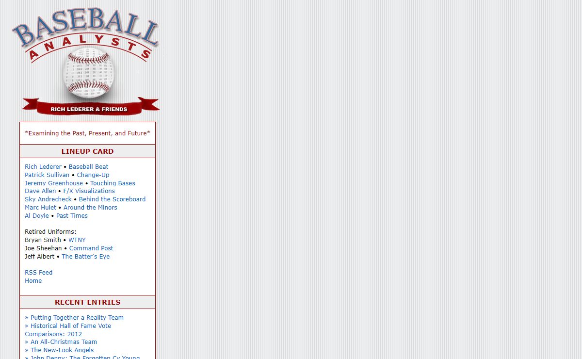 The Baseball Analysts