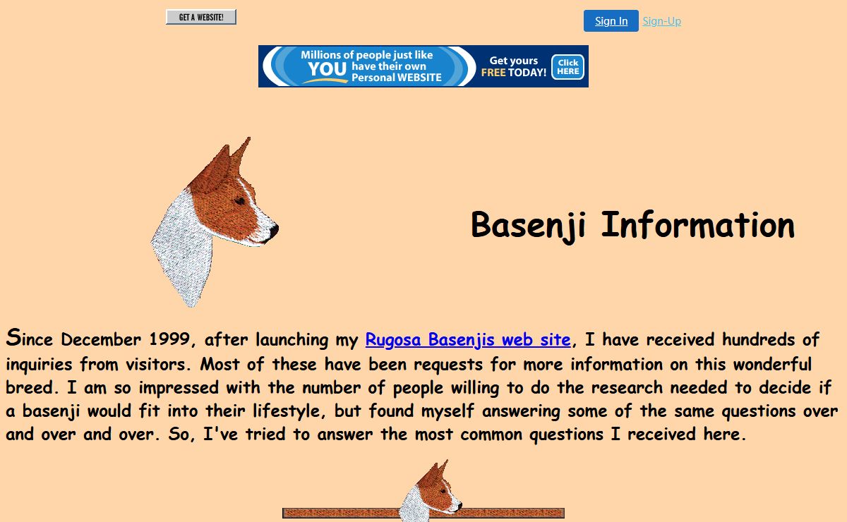 Basenji Information