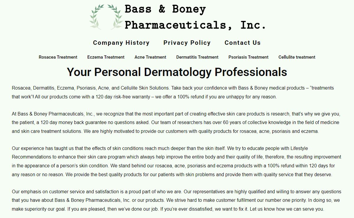 Dermatology Answers & Skin Solutions That Work | Bass & Boney, Inc