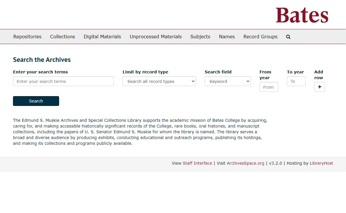 Bates College Archives | Welcome to Bates College Archives
