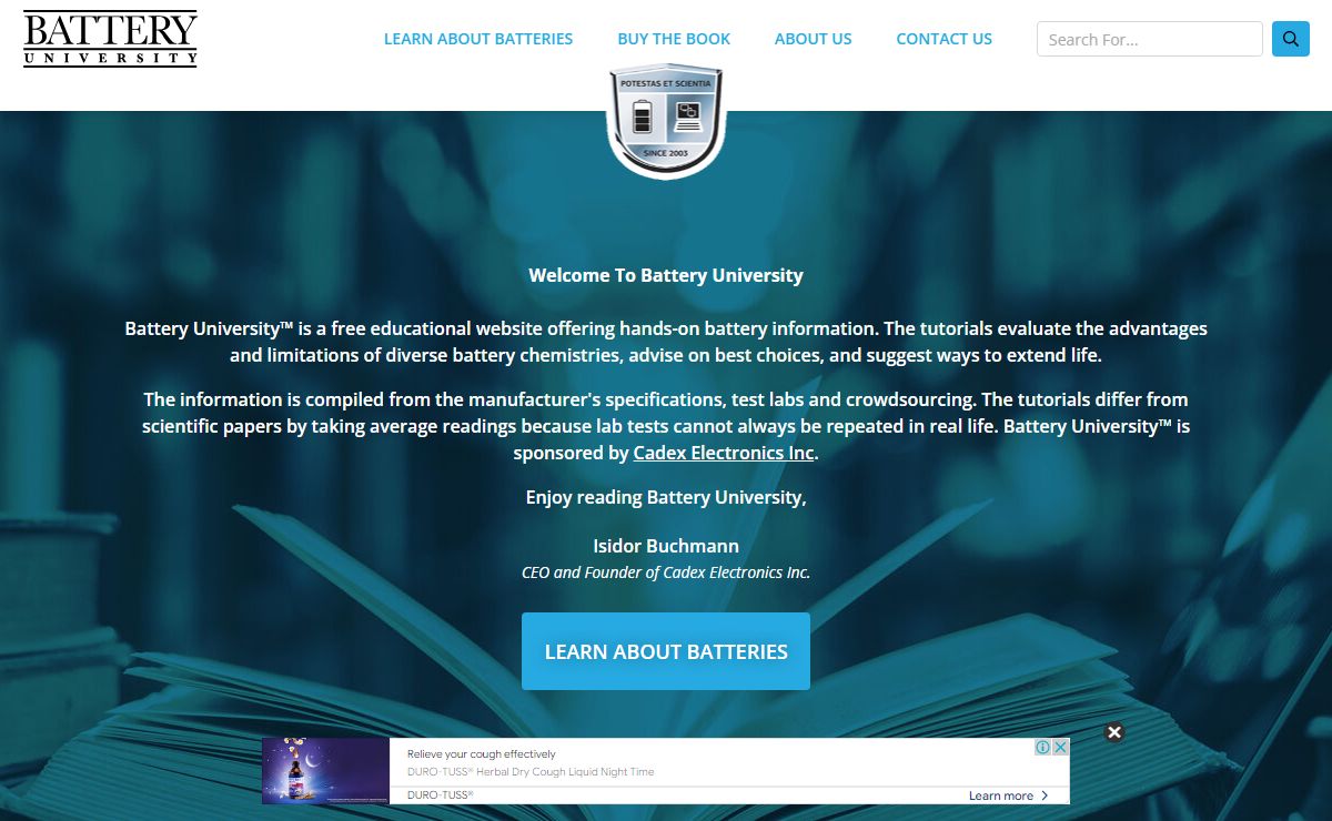 Battery University Homepage