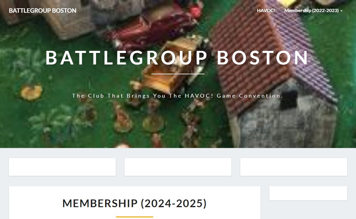 Battlegroup Boston – The Club that brings you the HAVOC! game Convention.