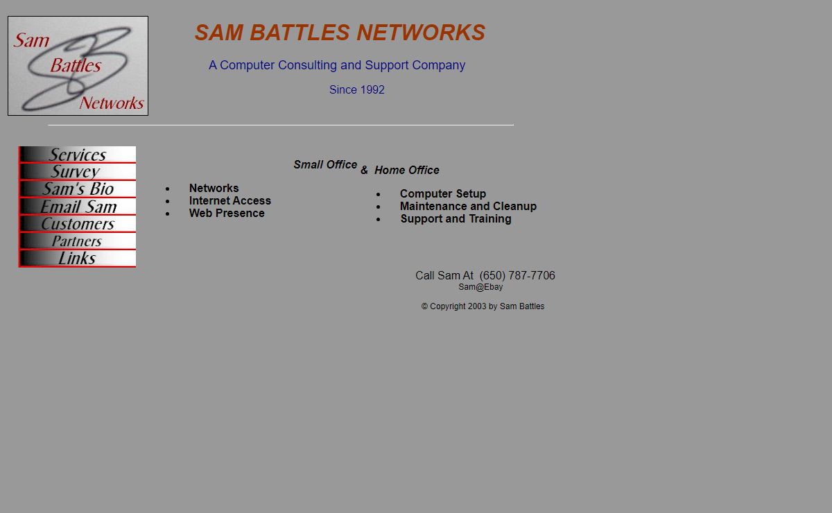 Sam Battles Networks (sambattles.com)