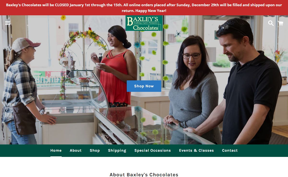 Baxley's Chocolates – Baxley's Chocolates