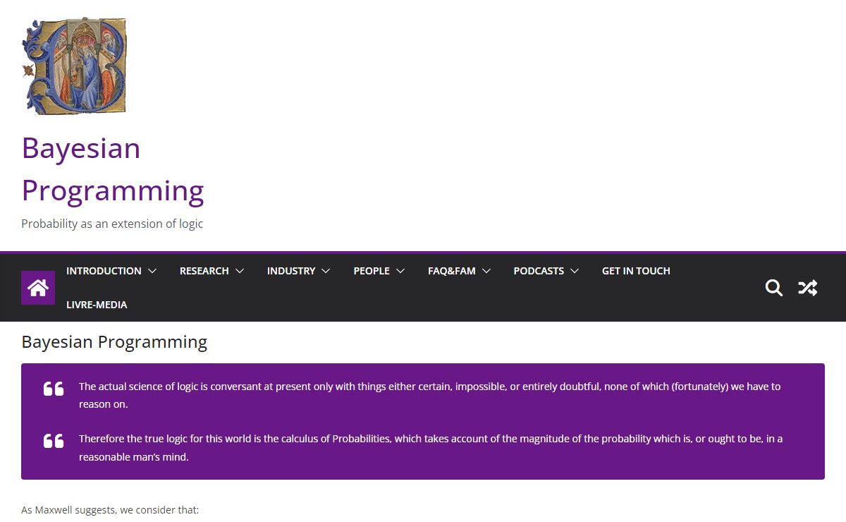Bayesian Programming » Bayesian Programming