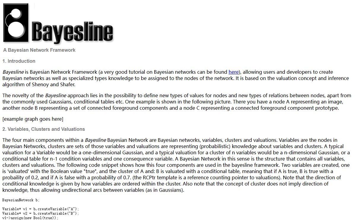 Bayesline - A Bayesian Network Framework
