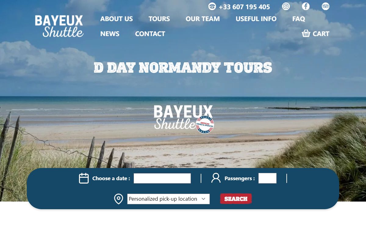 BAYEUX SHUTTLE d'day tours normandy & Mont Saint Michel tours
