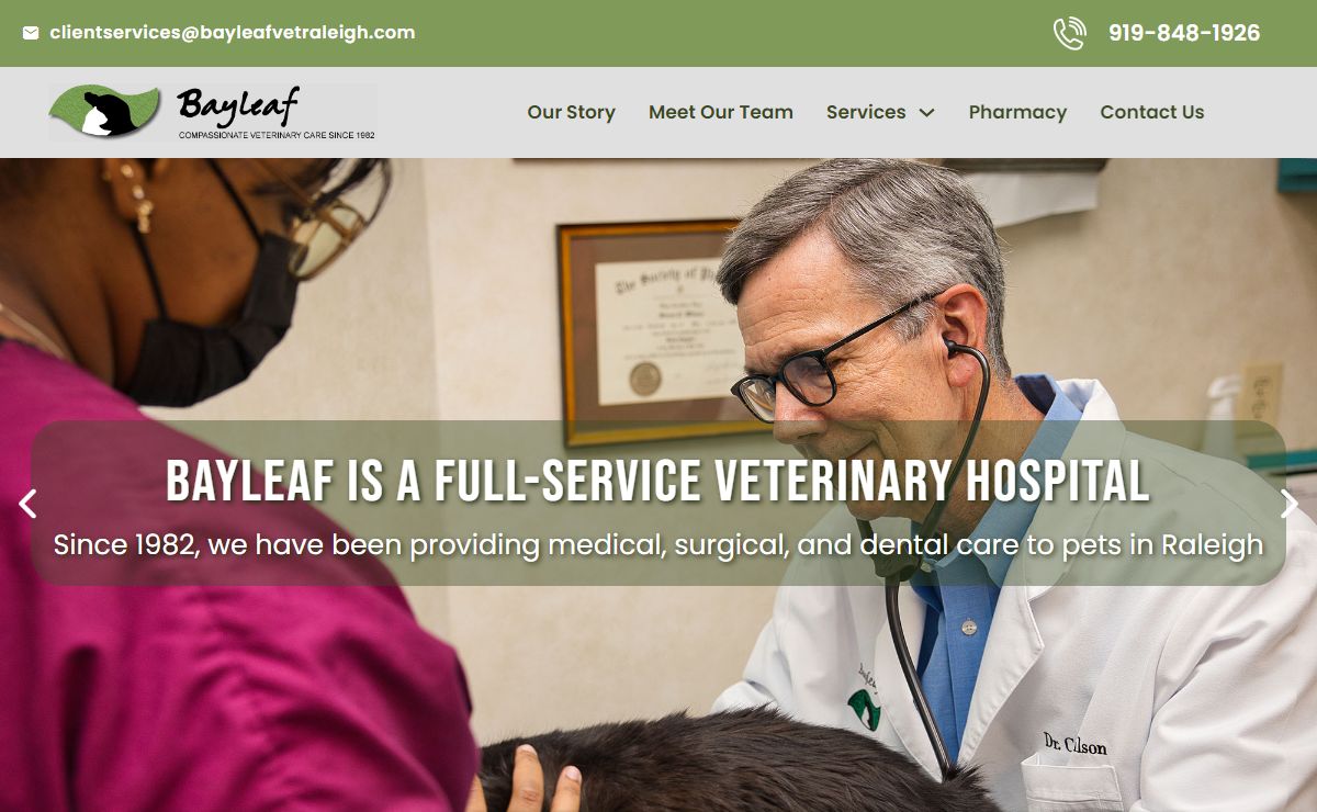 Bayleaf Veterinary Care – An accredited member of the American Animal Hospital Association(AAHA)