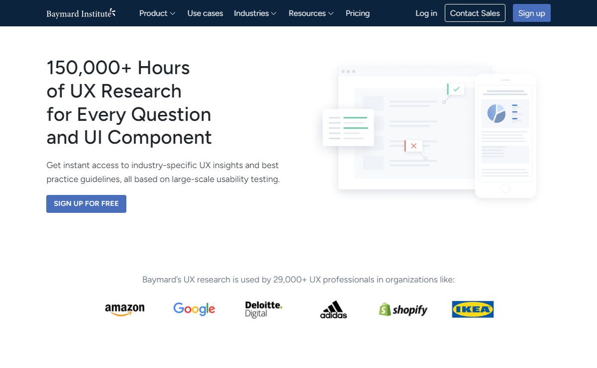 Access 150,000+ Hours Of UX Research & Insights – Baymard