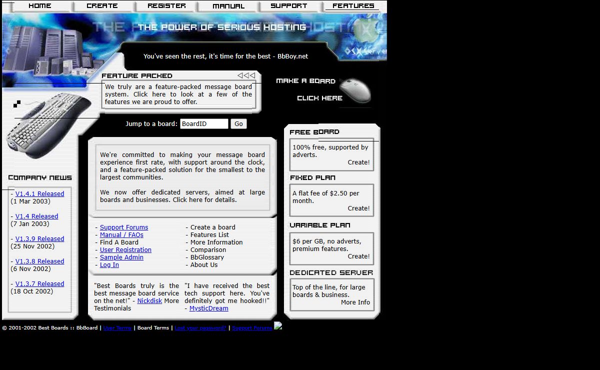 BbBoard :: Powerful, Free Message Board Hosting