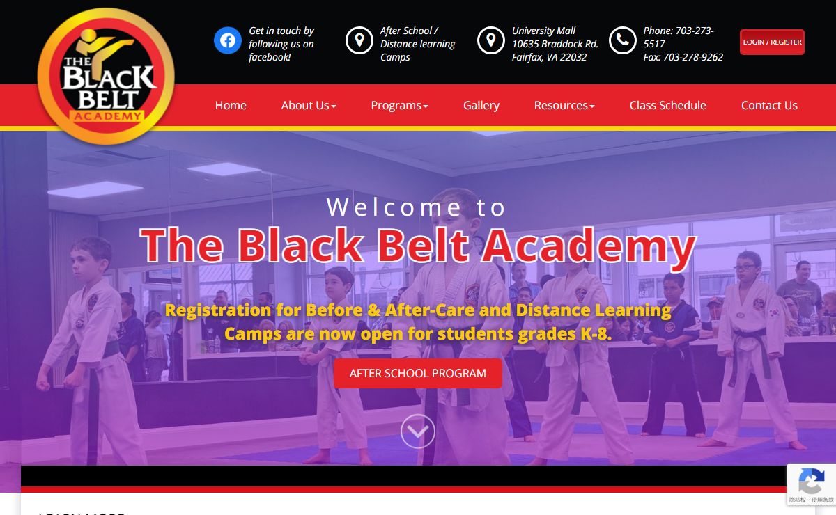 Home | The Black Belt Academy Fairfax | Taekwondo Martial Arts School in Fairfax