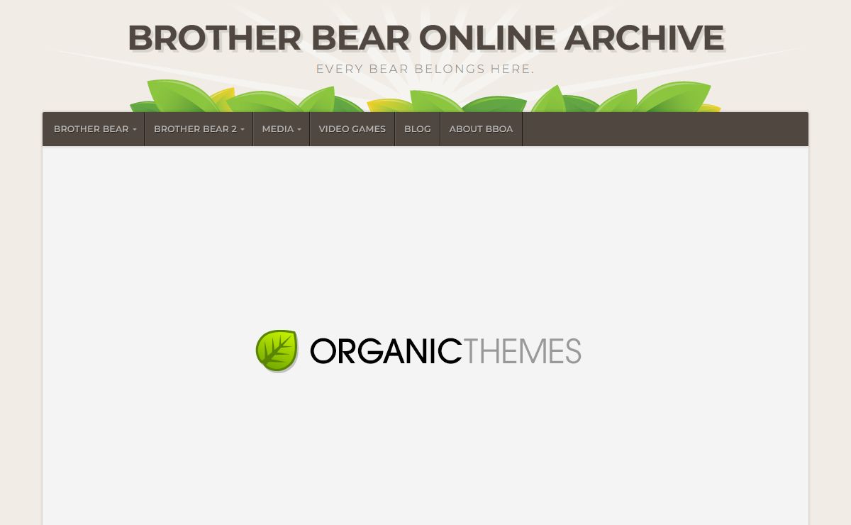 Brother Bear Online Archive | Every bear belongs here.