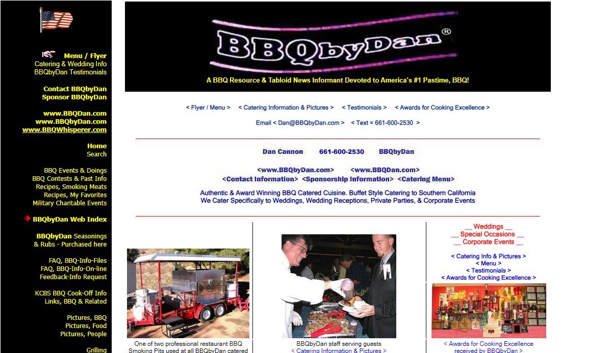 A BBQ Resource & Tabloid News Informant - Catering - Wedding Receptions - Private & Corporate parties - BBQbyDan.com