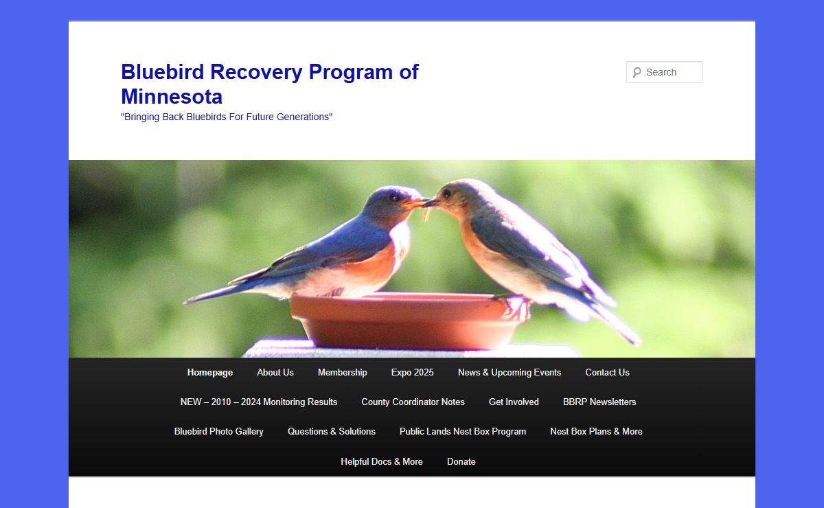 Bluebird Recovery Program of Minnesota | "Bringing Back Bluebirds For Future Generations"