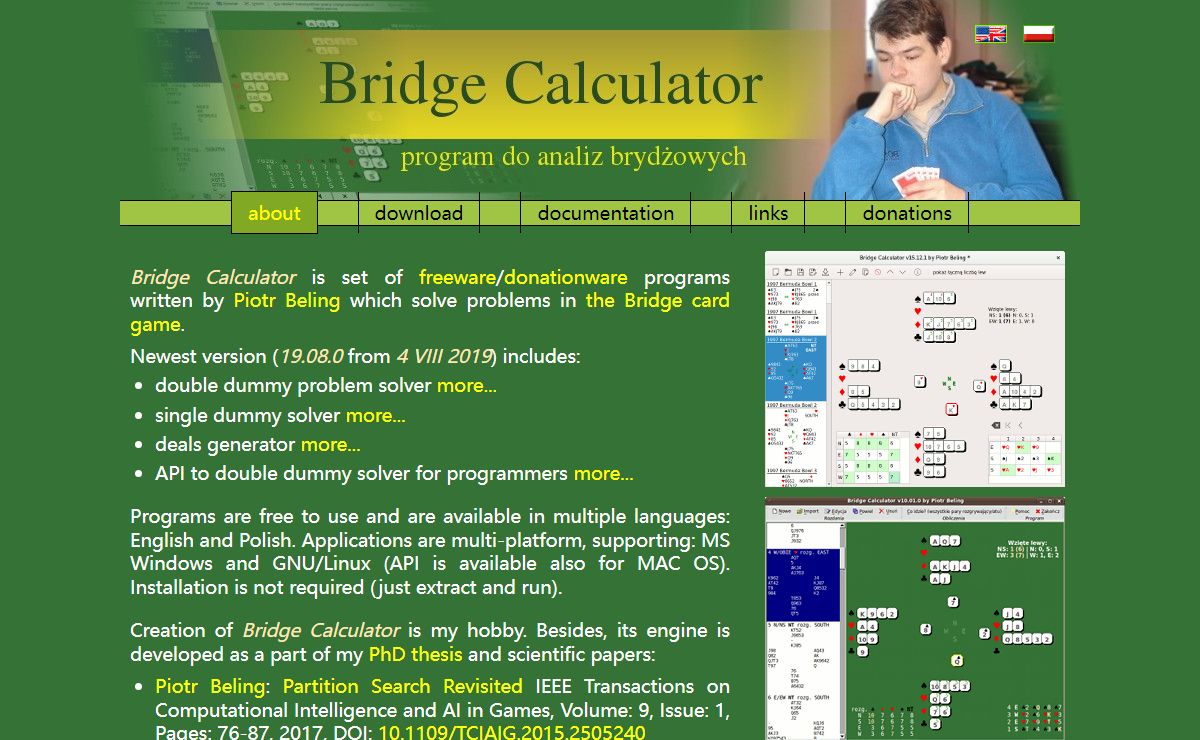 Bridge double dummy problems solver