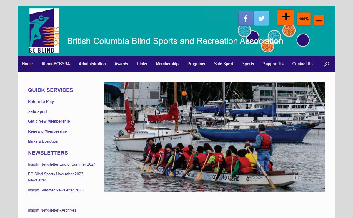 Home Page - British Columbia Blind Sports and Recreation Association