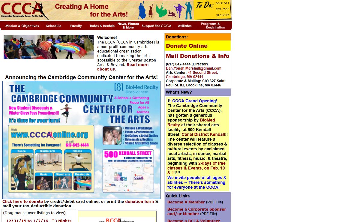 CCCA | Cambridge Community Center for the Arts