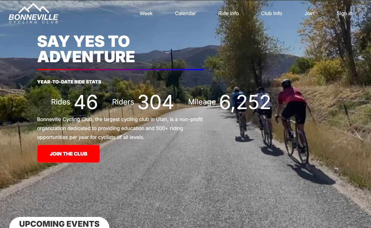 Bonneville Cycling Club Home