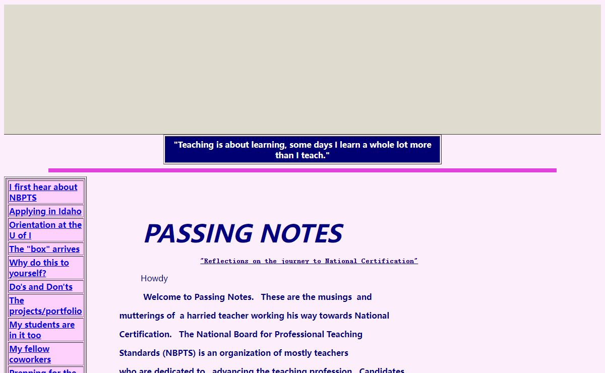 Passing Notes