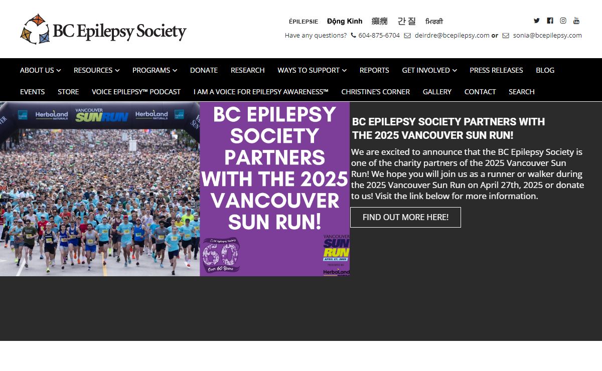 BC Epilepsy Society – Supporting those with Epilepsy in British Columbia