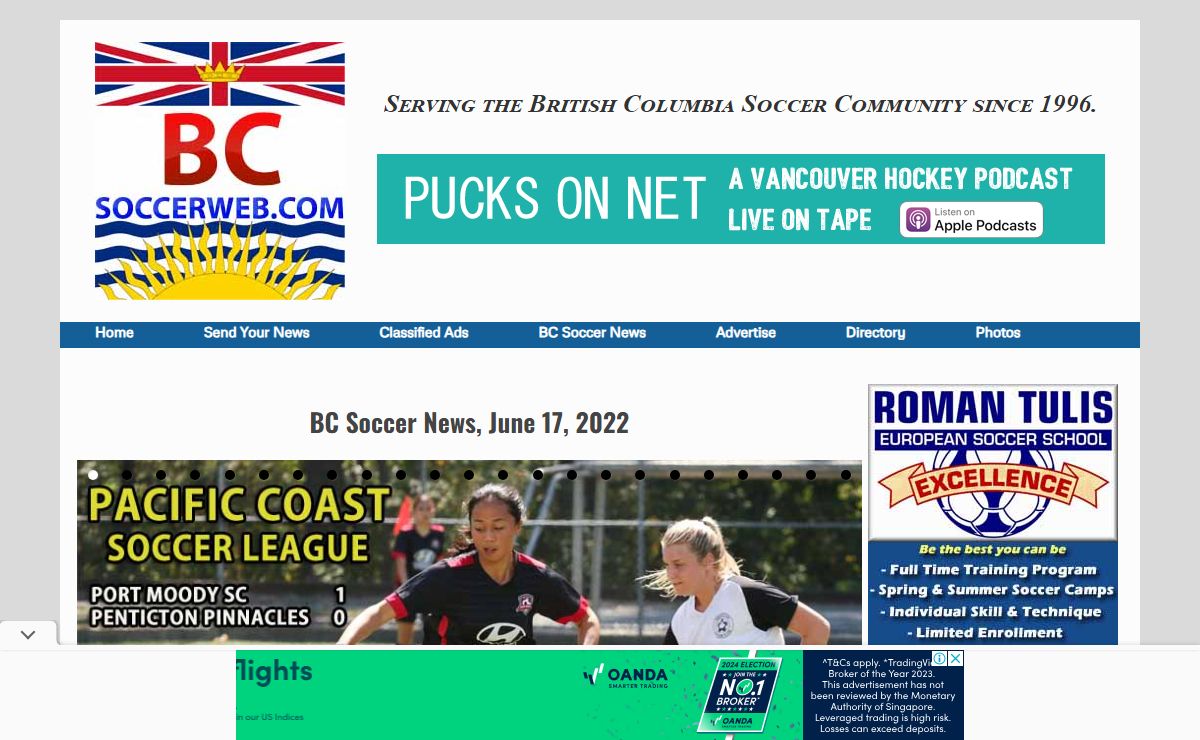 BC Soccer Web -The Hub for Soccer News from British Columbia