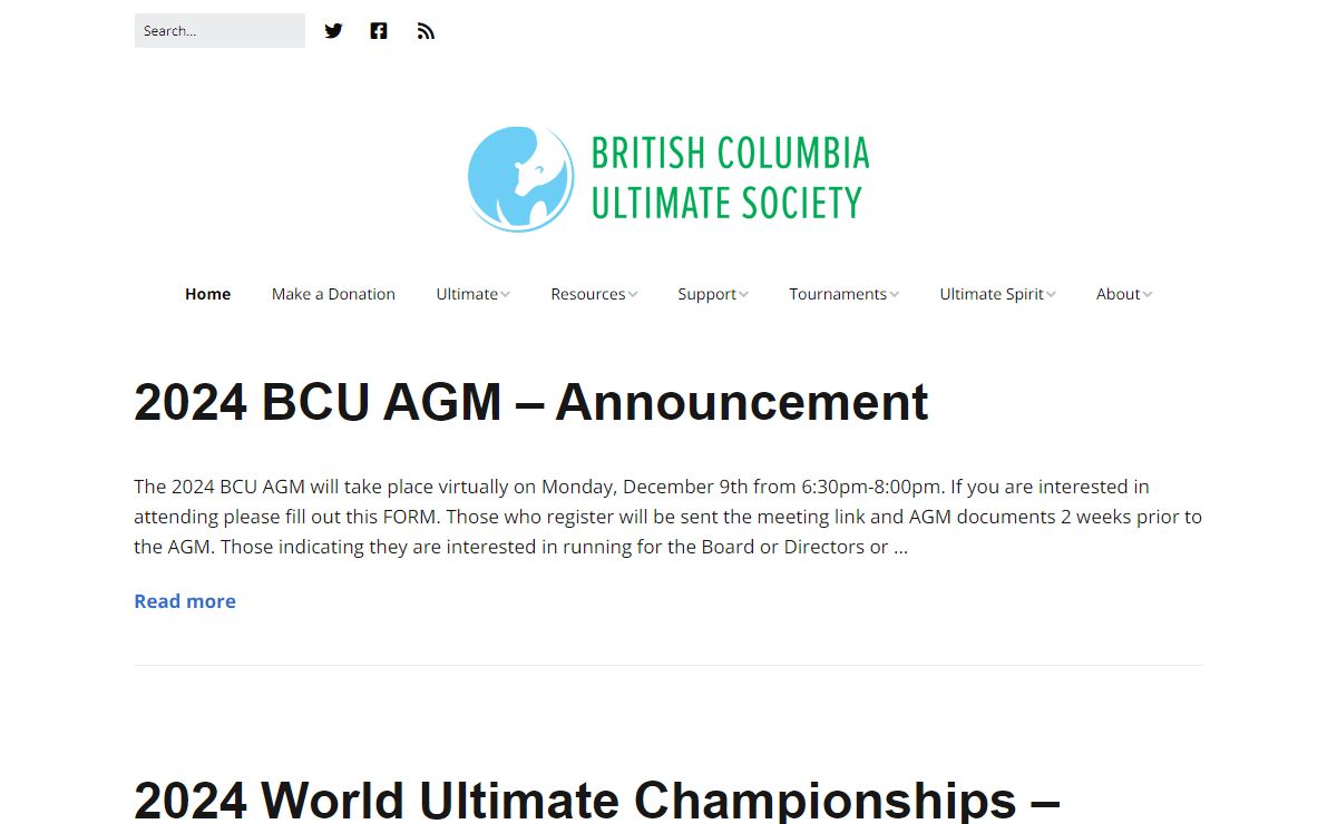 BC Ultimate – Information for players, coaches, and fans.