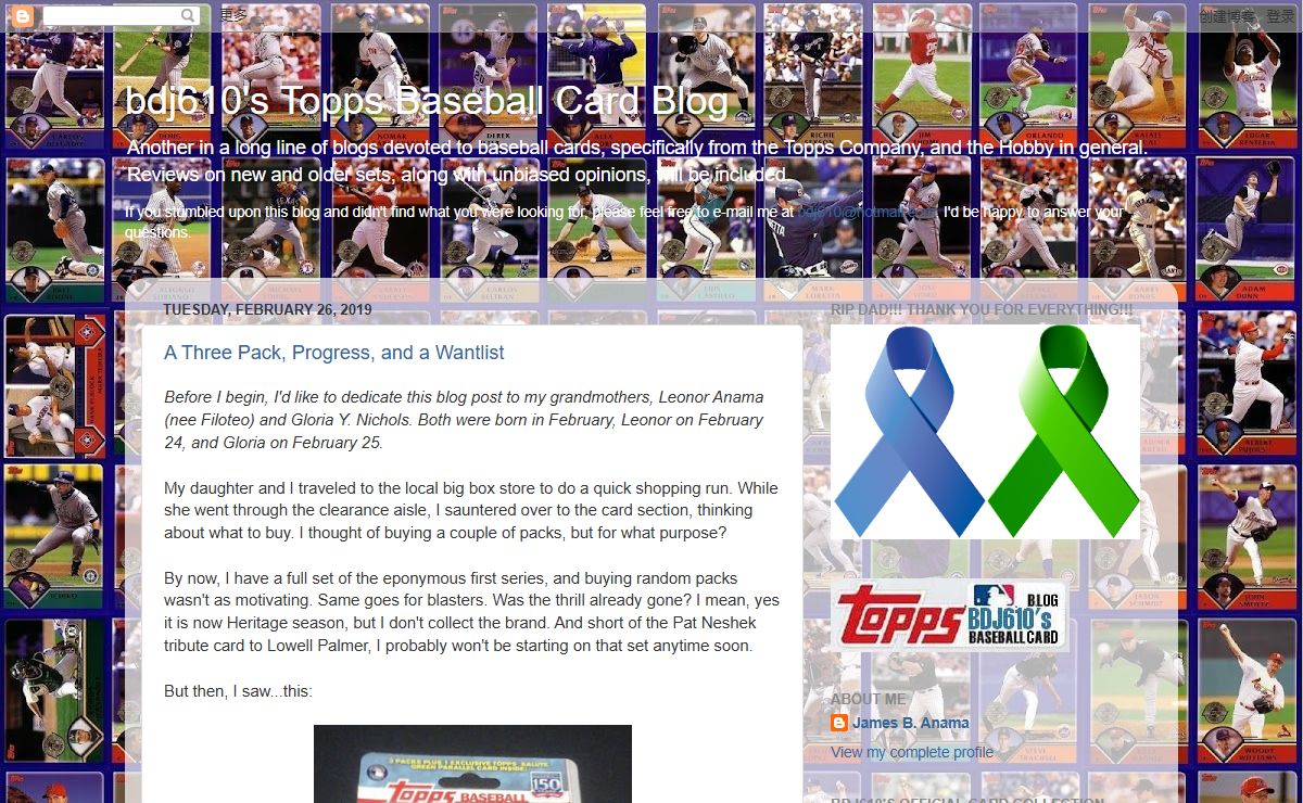 bdj610's Topps Baseball Card Blog