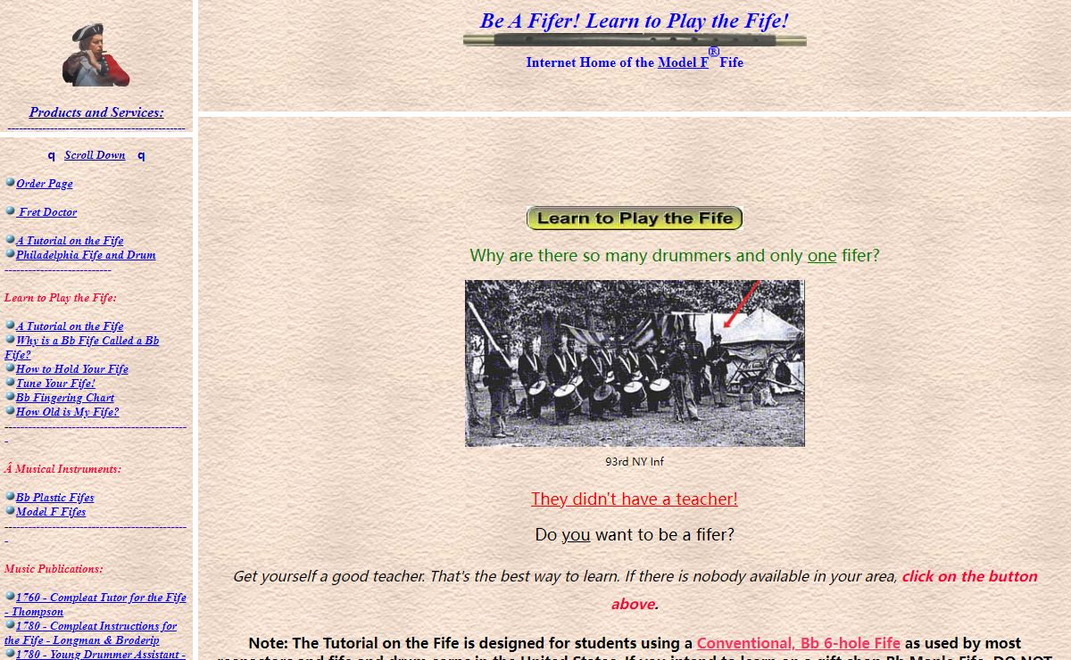 Be A Fifer! Learn to Play the Fife!