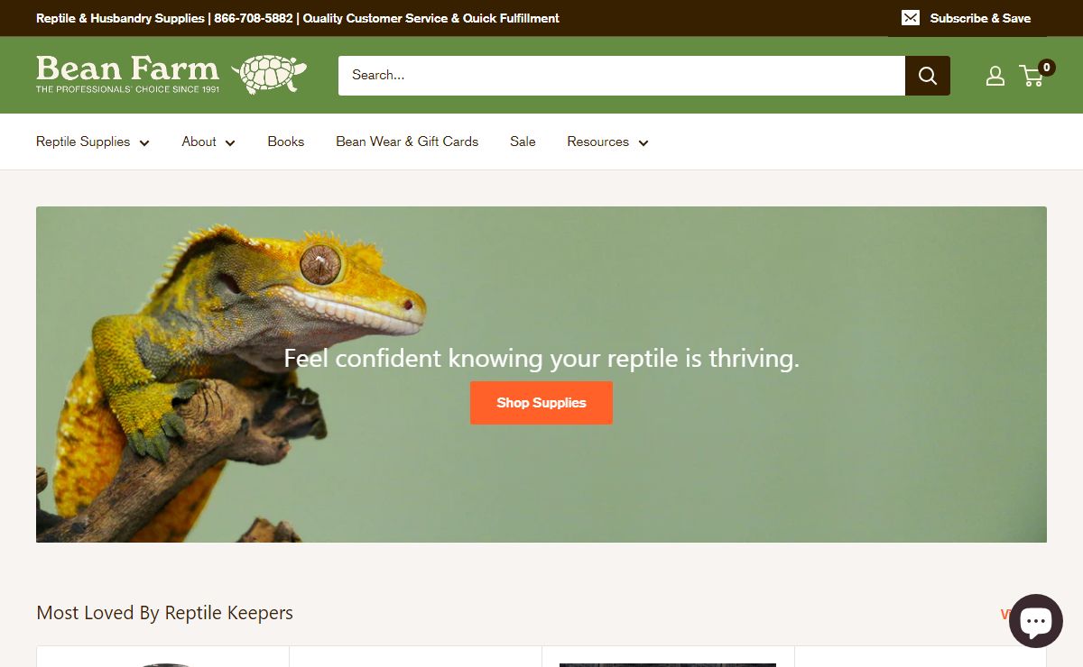 Reptile, Amphibian, and Husbandry Supplies