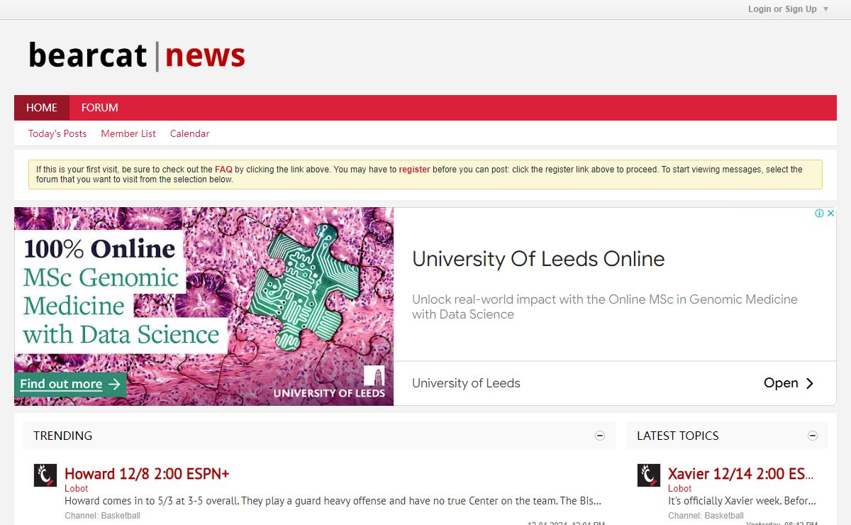 Home - BearcatNews Forums