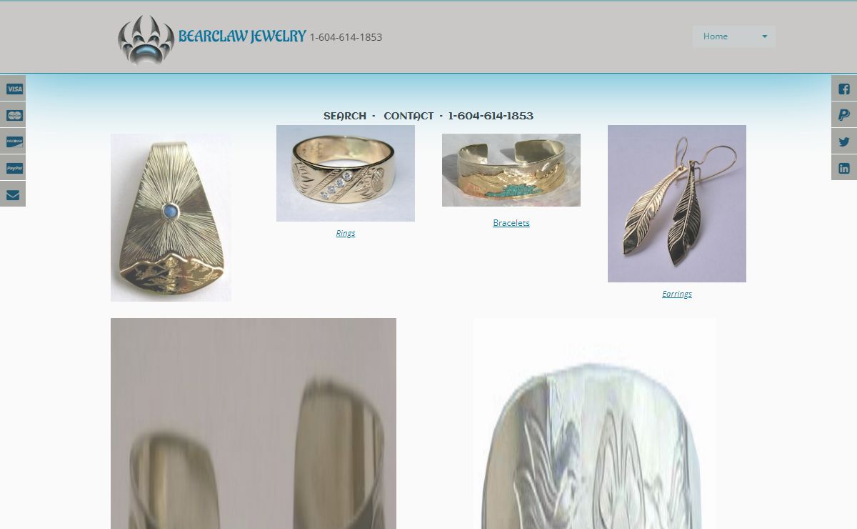 Bearclaw Custom Native Jewelry - rings, gold platinum silver gems