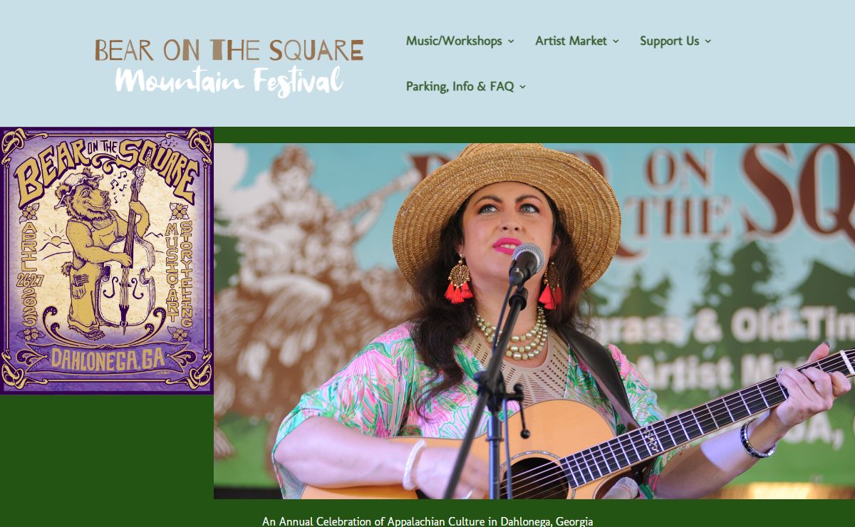 Bear on the Square | Spring Festival in Historic Dahlonega, Georgia