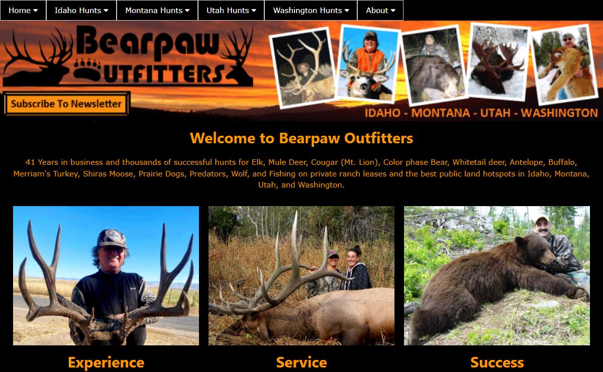 Idaho Elk Hunts Mule Deer Hunting Black Bear Guide Outfitters