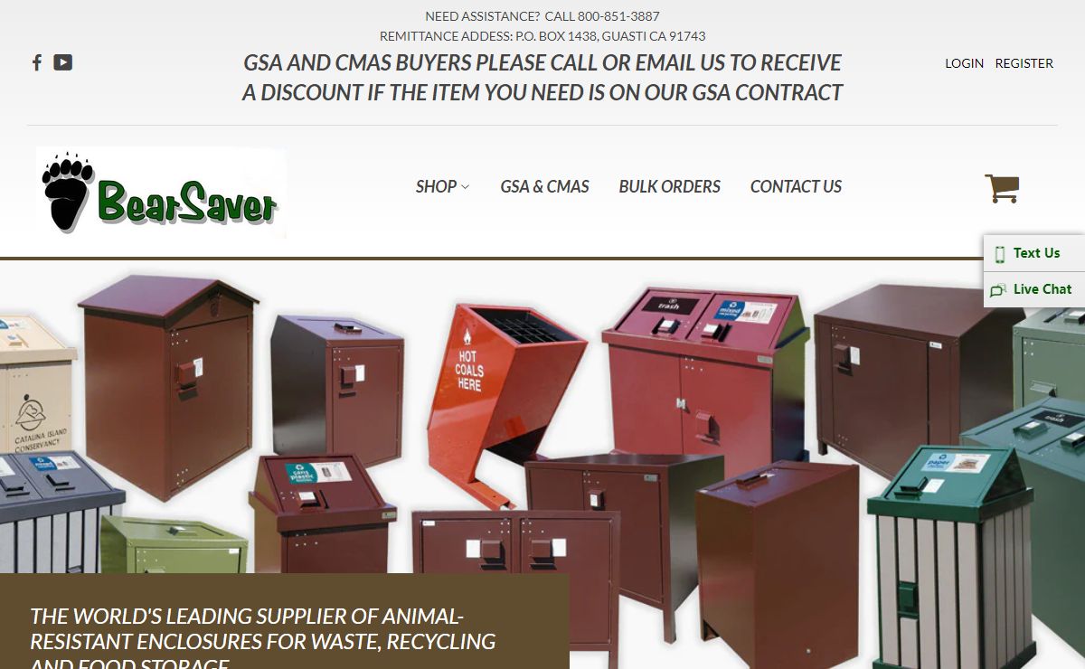 Bearsaver - Bear Proof Trash & Recycle Containers – BearSaver
