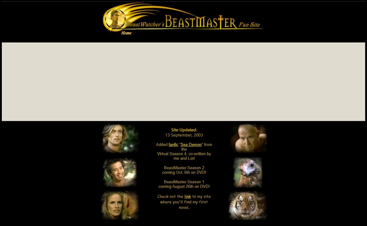 BeastWatcher's BeastMaster Fan Site